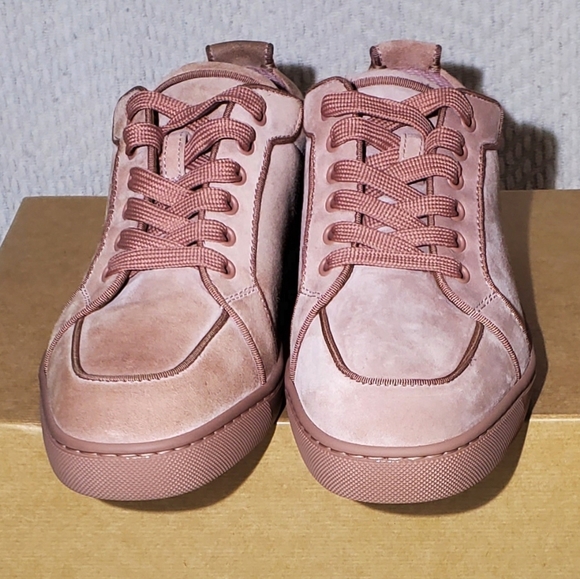 Christian Louboutin Suede Low-Top Sneakers – Dusty Rose – EU 40 / US 9W / 7M NWT - Picture 4 of 6